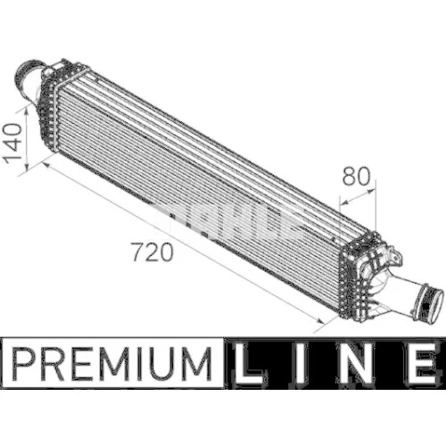 MAHLE Intercooler per AUDI PORSCHE VW CUPRA CI 169 000P