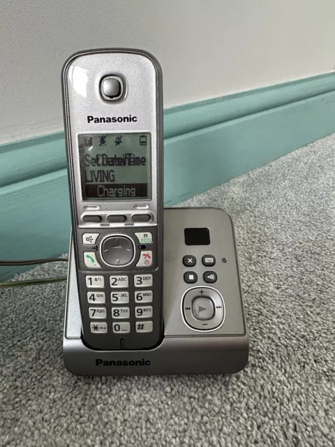 Panasonic (KX-TG6021) 5.8 GHz Single Line Cordless Phone With Power Supply