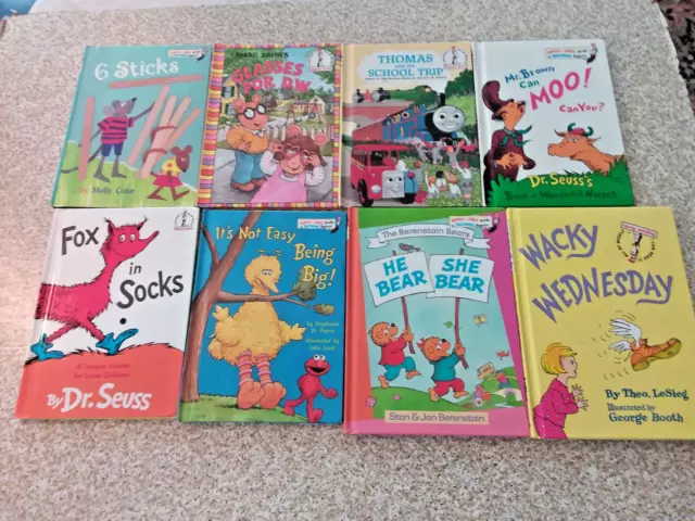 Dr Seuss Lot of 8 Books Hardback Beginner Books Fox in Socks