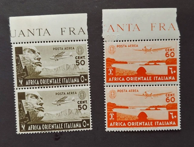 Classic 4 Airmail Stamps Vf Mnh Italia Italy Africa Orientale B58.267Start 0.99$