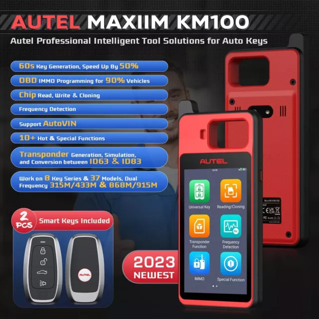 Autel MaxiIM KM100X Key Generation, IMMO Key Programming Tool,Lite Ver. of IM508 2