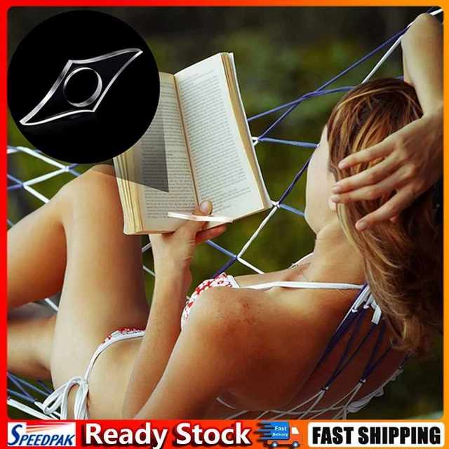 Acrylic Book Paper Clips Page Holder Stationery School Office Bookmarks (L) Hot