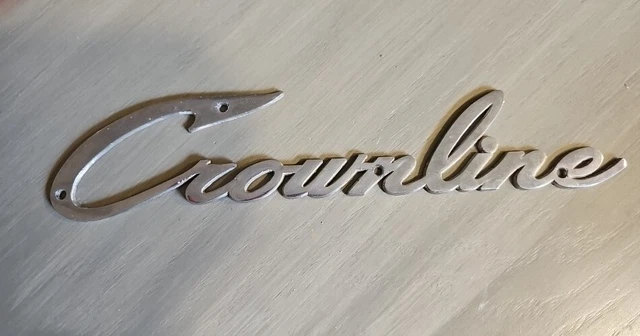 Vintage Crownline Script Boat Emblem