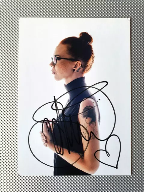 Autogrammkarte Original Signiert Stefanie Heinzmann