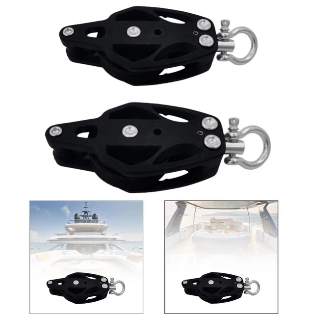 NewDoar Micro Poulie Fixe 28KN CE - Poulie Latérale Pour Escalade, Sauvetage Et Levage