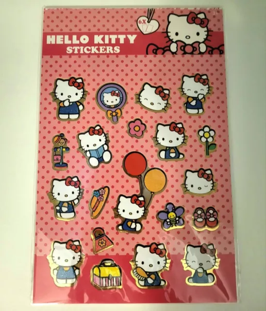 Hello Kitty Glitzer Sticker 6 Bögen