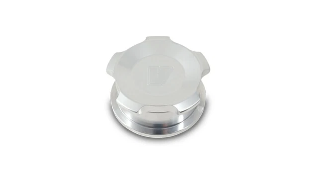 Vibrant 1.5in OD Aluminum Weld Bungs w/ Polished Aluminum Threaded Cap