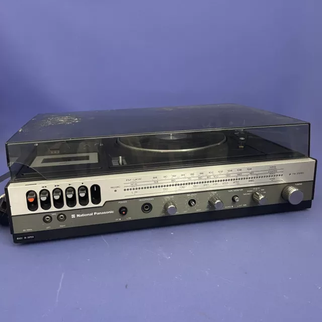 National Panasonic SG-1020l Music Centre System Record & Tape Deck Working