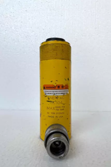 Enerpac Rc104 Hydraulic Cylinder 10Ton 4Inch Stroke 10.000Psi 700Bar Made In Usa