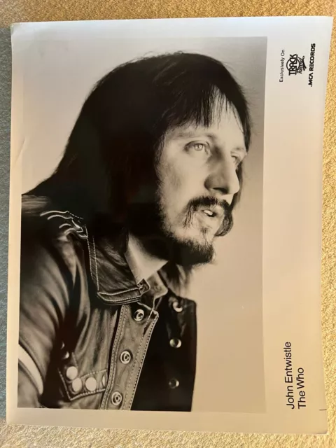 John Entwistle The WHO Promo Photo Track MCA Records FREE SHIPPING