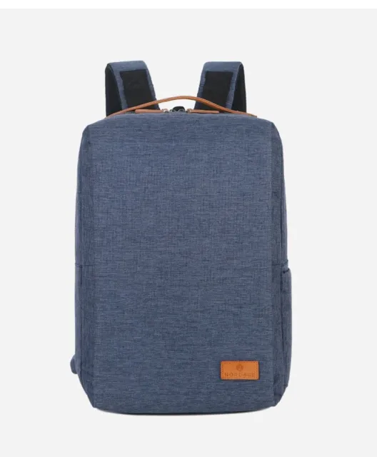 Nordace Siena Smart Backpack Tan Beige USB Charging Port Laptop EUC