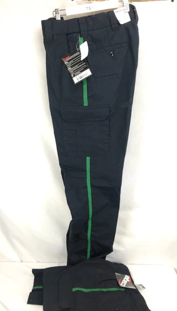2 pair ~ Elbeco E5704R ADU RipStop Cargo Pants Mens 34 navy with green stripe