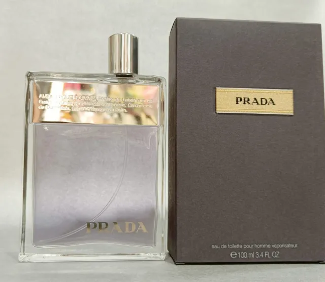 Prada Amber Pour Homme 100 Ml Eau De Toilette Descatalogado Dificil Conseguir