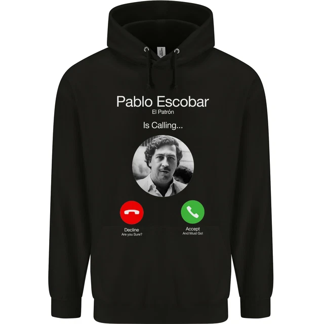Pablo Escobar El Patron È Chiamata Bambini Felpa con Cappuccio per Ragazzi
