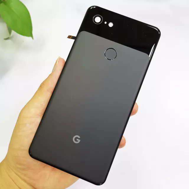 For Google Pixel 3 XL G013C 6.3" Black Rear Battery Back Glass Cover + Button