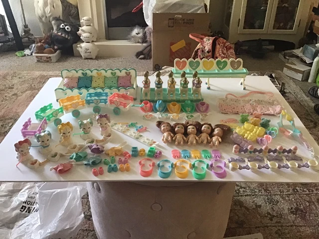 Huge Vintage Tyco Quints Lot Dolls Snow Ski Dogs Cowboy Horse Bed High Chair ++ Huge Vintage Tyco Quints Lot Dolls Snow Ski Dogs Cowboy Horse Bed High Chair ++