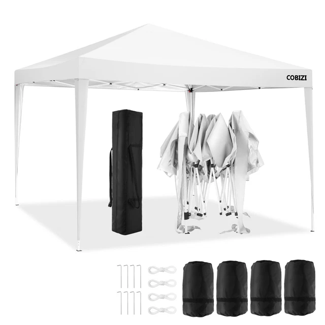 Pavillon 3x3m/3.3x3.3m Faltpavillon Wasserdicht Popup Garten Partyzelt Festzelt 2
