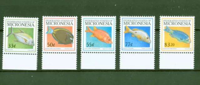 Mikronesien 1999 - Fische Papageifisch Soldatenfisch Schnapper - Nr. 696-700 **