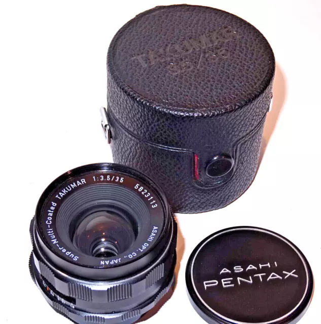 Asahi Pentax Super-Multi-Coated TAKUMAR 1:3,5/35M42 WW-Objektiv SLR camera lens