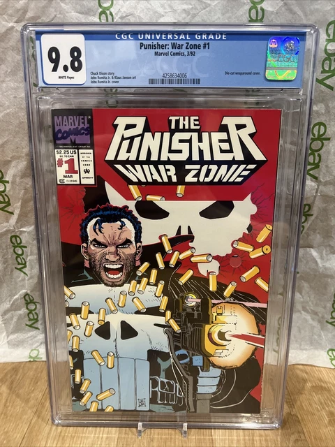 CGC 9.8 NM/MT PUNISHER: War Zone #1 NEWSSTAND variant cover!!! VERY RARE!!!