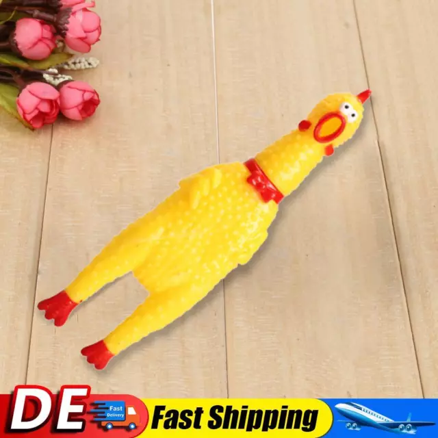 New Funny Vent Chicken Shrilling Chicken Sound Squeeze Schreien Spielzeug E0Xc H