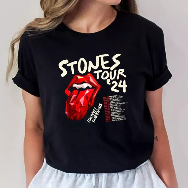 The Rolling Stones Hackney Diamonds Tour 2024 Schedule List T-Shirt