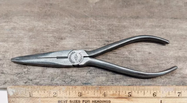 Vintage Kraeuter Tools No. 1780-7 Long Nose Pliers w/ Side Cutters USA Tool