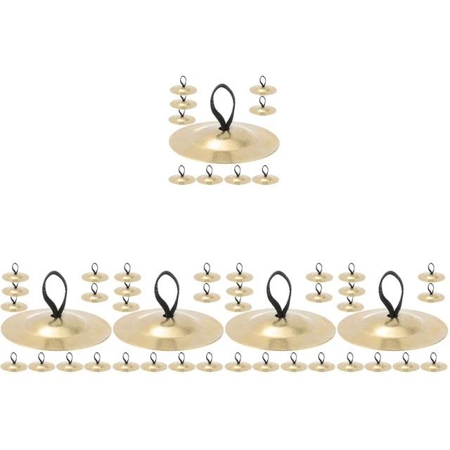 25 Pairs Bauchtanz-Becken Fingerbecken Für Den Musikinstrumente Kinder Messing