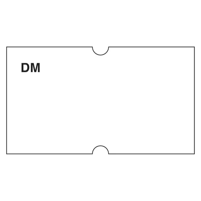 DayMark 110408 DissolveMark Blank White Label for DM-3 Gun - 750 / RL