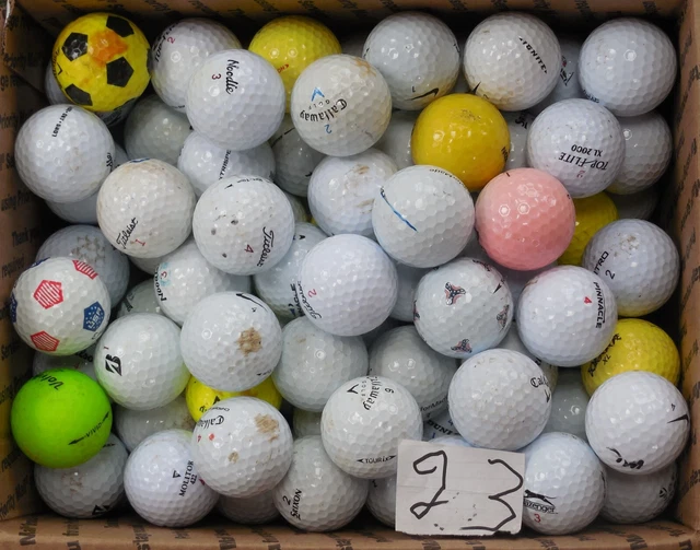 100 + USED PRACTICE or PLAYABLE GOLF BALLS TITLEIST CALLAWAY TAYLORMADE