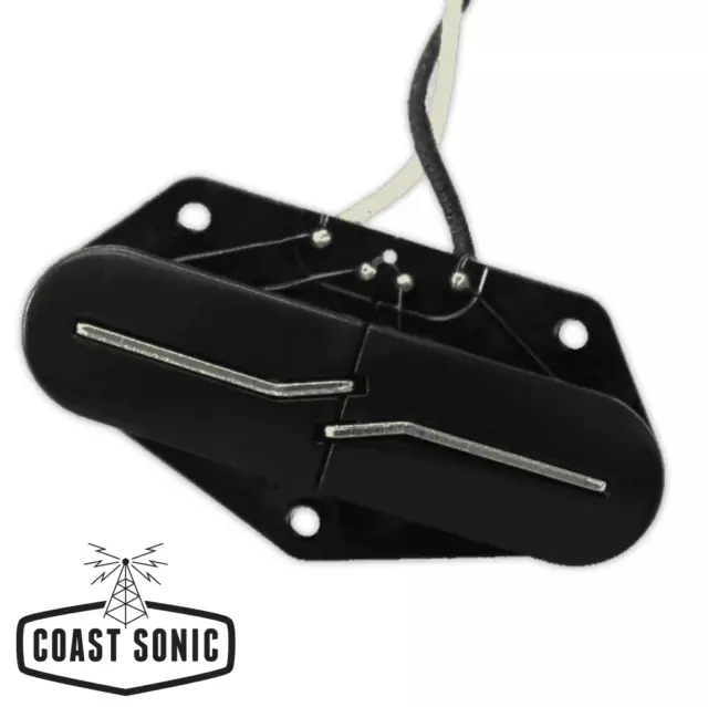 Lindy Fralin Split Blade Tele Pickup Set Black *Blues Output- Round Radius*