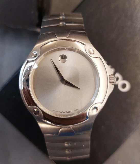 MOVADO MUSEUM 37MM QUARTZ SWISS ETA LIM. EDITION NO ZENITH MADE no AUTOMATIC