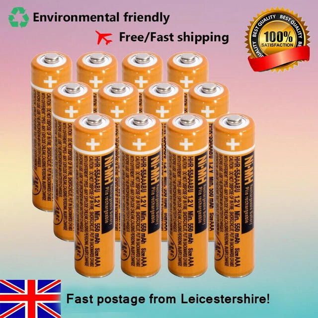 PANASONIC NIMH HHR55AAABU AAA Rechargeable Batteries for KXTG