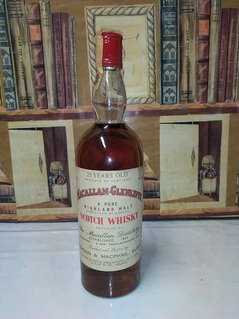 Whisky Macallan-Glenlivet 25 Years Old Gordon & Macphail 75cl 43% Anni 60