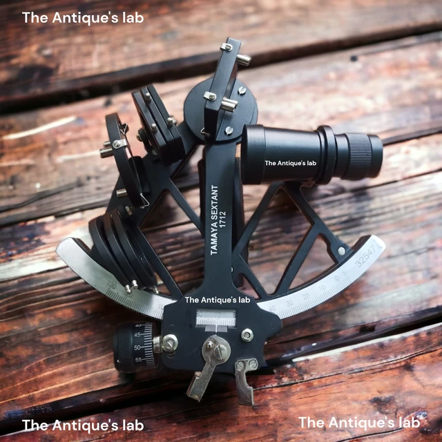 Tamaya Sextant 1712 Schwarz 9" Marine-Navigationsgerät Funktionierendes...