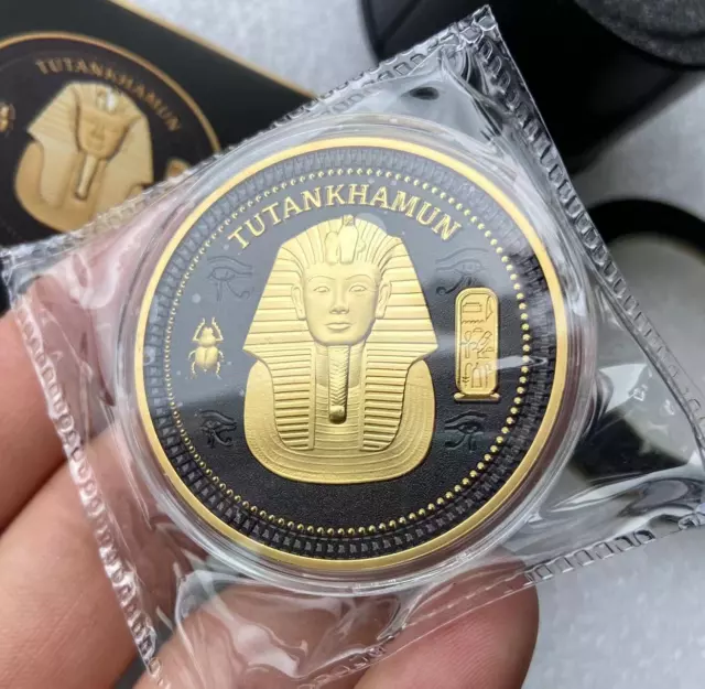 Solomon 2022 Tutankhamun ancient Egypt gold mask commemorative coin gold plated