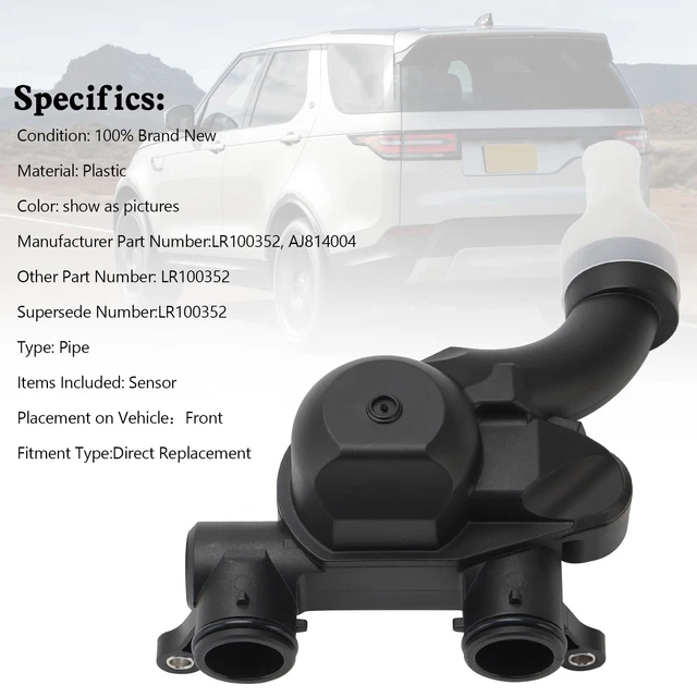 Front Coolant Eau Contrôle Valves Tubes Pour Land Rover 5.0L S/C V8  2018+