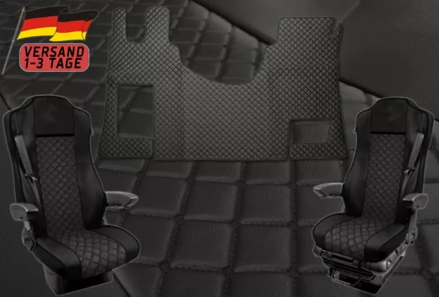 TRUCK SET 1+1 Housses de siège + Tapis de sol pour Mercedes Actros MP4...