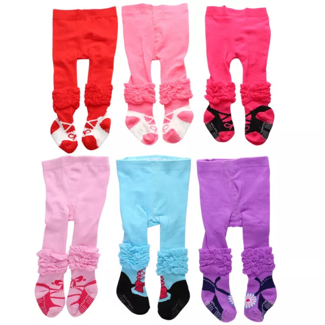 3 Pairs Baby Girls Boys Tights Anti Slip Cotton Rich Leg Warmers 0-6-12 Months