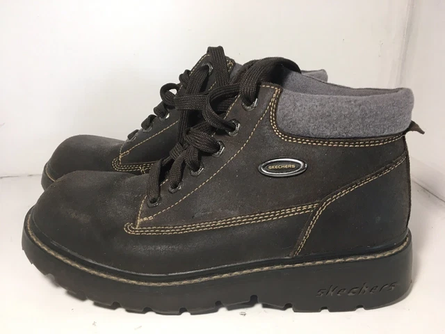 Skechers Vintage 90s Y2K Jammers Black Platform Chunky Heel Shoes Size 8