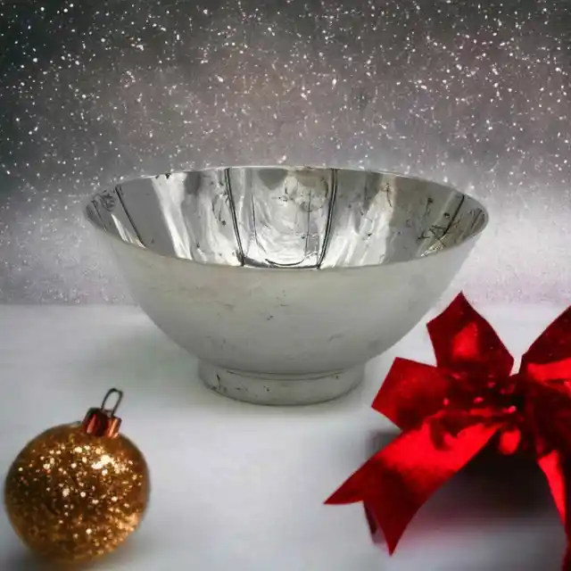 Antique Tiffany & Co 1921 Faneuil Sterling Silver Bowl Candy Nut 248g 5.25"