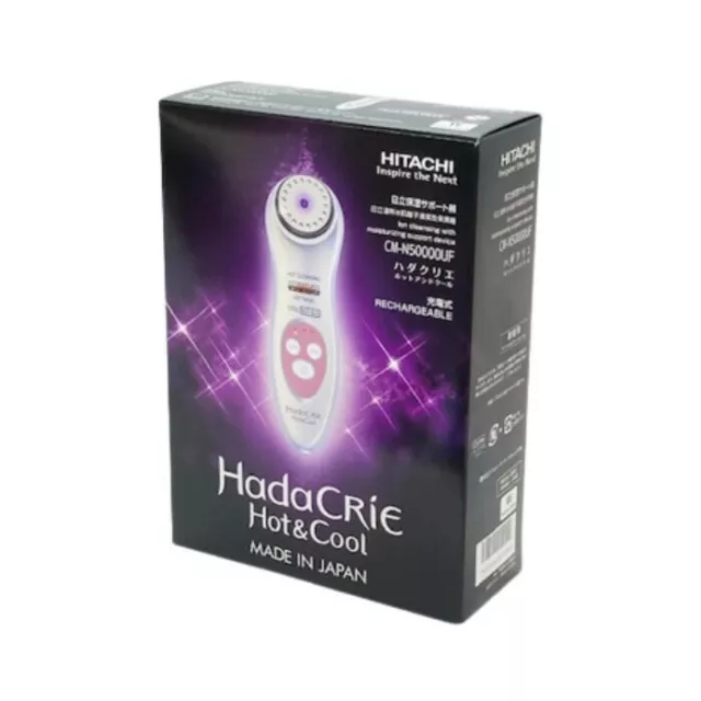 HITACHI Hada Crie Hot & Cool CM-N50000UF Facial Cleanser Massager Japan NEW