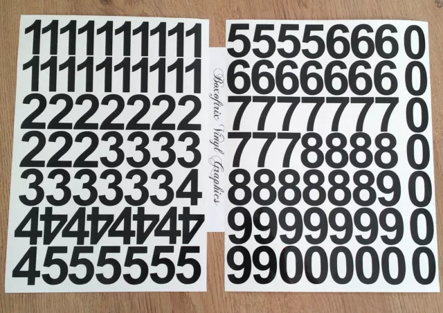 15mm / 1.5cm Self Adhesive Vinyl Sticker Numbers 0-9 - 25 colours available