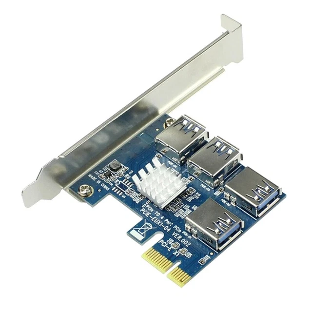 PCI-E to PCI-E Adapter 1X to 16X Special  Card USB 3.0 1 to 4 Adapter Card