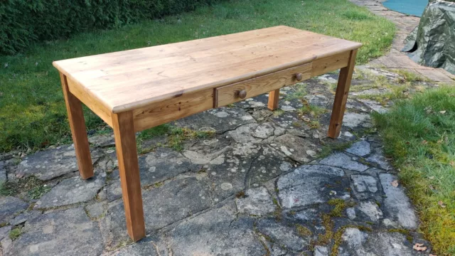 Solid pine farmhouse table