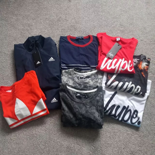 Boys Clothes Bundle 13-14 Years Nike Hype Ralph Adidas T Shirts Joggers Some New