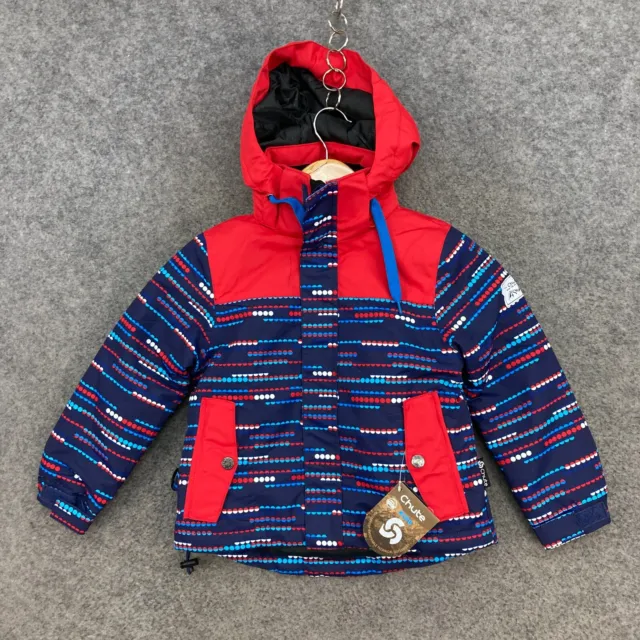 NEW Chute Boys Snow Jacket Size 2 Years Multicolour Hooded A9507