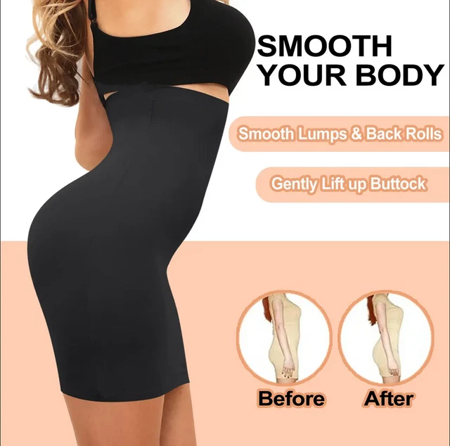 SEAMLESS HIGH WAISTED Half Slip Body Shaper Tummy Control Shapewear