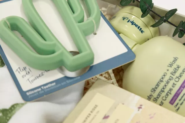 Cactus Newborn Baby Girl -Boy-Gift Basket Box Baby Shower Hospital Gift 3