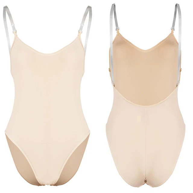 Nude Seamless Underwear Ballet Dance Leotard Camisole Bodysuit For